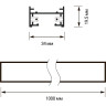 Шинопровод JAZZWAY (аксессуар) PTR 1M-BL чёрный 1м 5026322